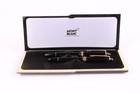 Montblanc Meisterstuck 146 Fountain Pen 18k Gold Nib 163 Rollerball Pen Set Box