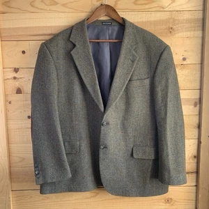 Vintage Lacrosse Men’s Blazer Sports Coat Wool Brown Elbow Patches 46S - Picture 1 of 8