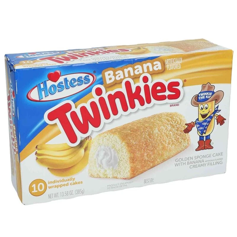 Hostess Twinkies Banana Confezione da 10 385g | Importazione USA America
