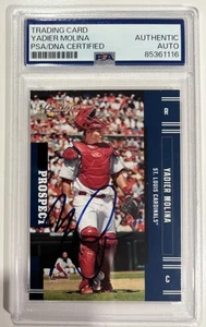 2005 Prestige Yadier Molina Auto Autograph Signed Prospect Rookie Card PSA Rc - Picture 1 of 2