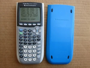 TI-84 Plus Silver Edition Graphing Calculator with Cover, Display Issue - Picture 1 of 2