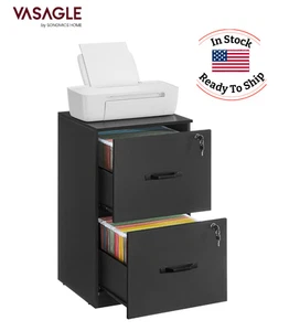 VASAGLE File Cabinet (2 Drawers with Locks) Home/Office Printer Stand Organizer - Picture 1 of 7