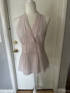 Nwt Banana Republic Chiffon Halter Top Size 6 - Picture 1 of 19