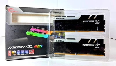 G. SKILL TridentZ RGB Series 32GB (2 x 16GB) PC4-28800 DDR4 3600Mhz CL18 Tested - Image 1 of 4