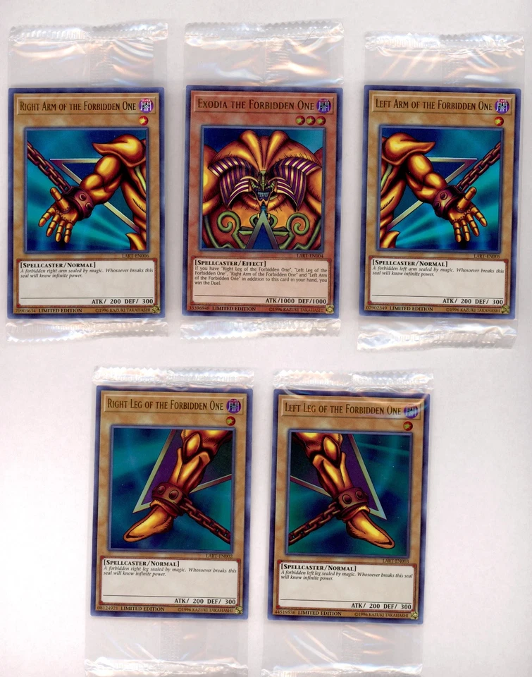 Yugioh Lost Art PROMO Exodia Forbidden Set LART-EN002 SEALED Ultra Rare Set - Image 1 of 1