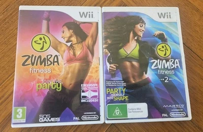 Zumba Fitness 1+2 Paquete Nintendo Wii Completo con Manuales Foto 1 de 3