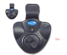 Electronic LED Light Fishing Bite Sound Alarm Alert Bell Clip On Fish Rod