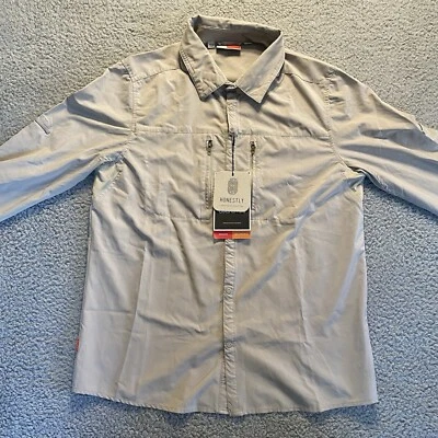 Camisa de manga larga Craghoppers Nosilife Pro para hombre protector contra insectos botón L a presión nueva con etiquetas Foto 1 de 4