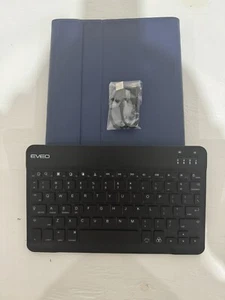 Eveo keyboard case for ipad 10.2 Navy w/pencil holder - Picture 1 of 6