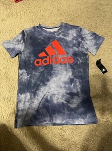 Adidas Blue Youth Large T Shirt - Picture 1 of 3