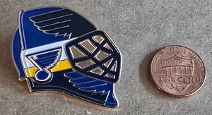 SAINT LOUIS BLUES GOALIE HELMET Lapel Pin (LARGER VERSION) - Picture 1 of 1