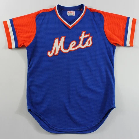 New York Mets 42 Medium Wilson Authentic Batting Practice Jersey #40 Cover