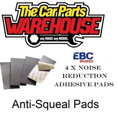 LARGE EBC ANTI SQUEAL SELF ADHESIVE BRAKE PAD SHIMS NOISE REDUCTION 152mm x 51mm - Image 1 of 2