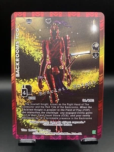 THE BACKROOMS TCG KICKSTARTER HOLO - SCARLETT KNIGHT 94/102 - Picture 1 of 3