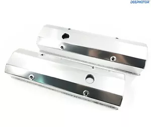 Cubierta de válvula alta de aluminio fabricada para bloque pequeño Chevy SBC 350 400 265 283 - Imagen 1 de 4