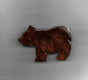LACKIERTE REDWOOD BEAR GÜRTELSCHNALLE - Bild 1 von 2