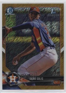 2018 Bowman Chrome Prospects Gold Shimmer Refractor /50 Jairo Solis #BCP232