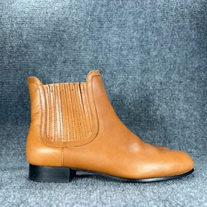 & Other Stories Womens Chelsea Ankle Boots Booties Size 7 EU 37 Brown Leather - Picture 1 of 15