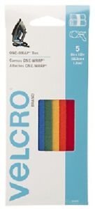 Velcro, 1/2"W x 8"L, Get-A-Grip Velcro Multicolored Strap
