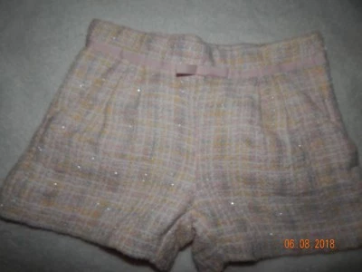 Usados en Excelente Condición Janie and Jack Niñas Talla 7 PRIMAVERA ESPLENDOR Pantalones Cortos de Tweed Forrados Elegantes Pantalones Cortos Foto 1 de 4