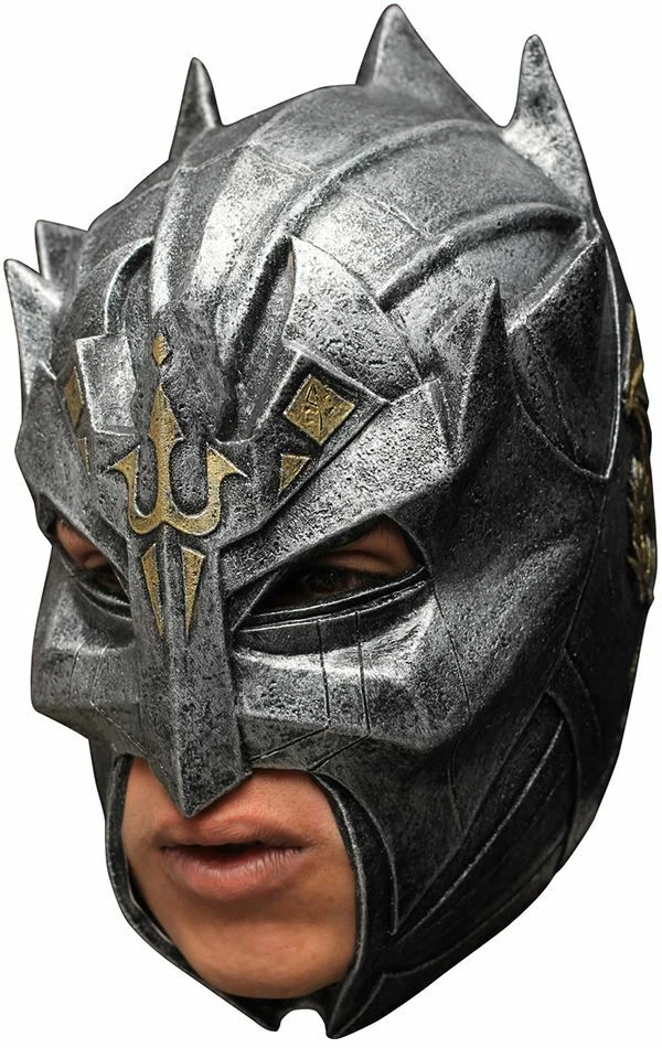 DRAGON WARRIOR HELMET CHINLESS LATEX HEAD MASK + CHINSTRAP HALLOWEEN - Image 1 of 1