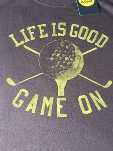 Life is Good MARRÓN S/S trituradora "JUEGO ENCENDIDO"" para hombre mediana - Imagen 1 de 3