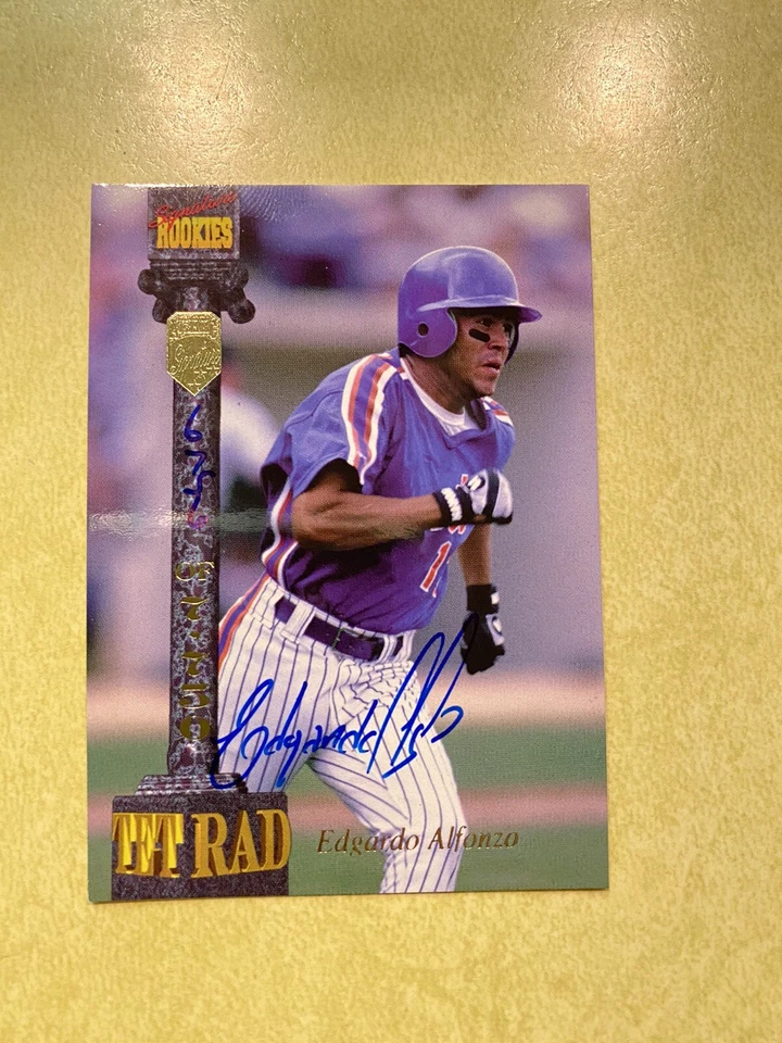 Edgardo Alfonzo 1994 Signature Rookies Tetrad Autograph Card #6756/7750 - Image 1 of 2