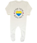 We Stand Together Ukraine Baby Grow Sleepsuit Boys Girls