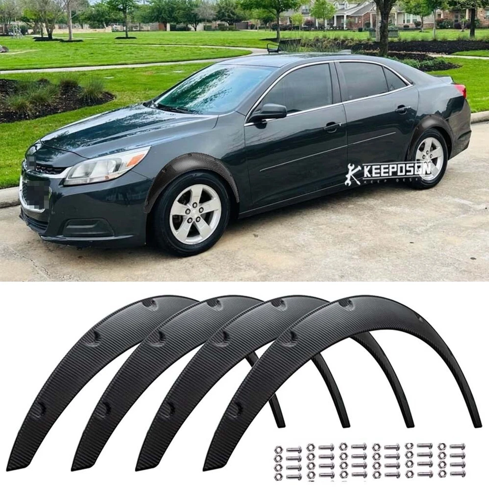 3.5" Fender Flares Extra Wide Body Kit Wheel Arches Cover For Chevrolet Malibu - Image 1 of 4