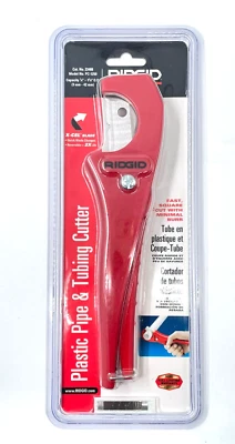 PC-1250 1/8"- 1-5/8" OD PVC Pipe Tubing Cutter CPVC PP PEX PE Ridgid  - Image 1 of 2