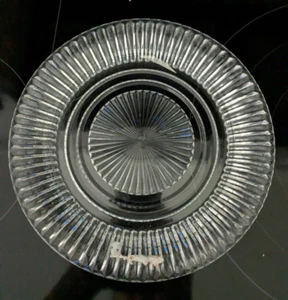 Anchor Hocking Queen Mary Clear Plates 8.5 inch Ribbed Depression Glass Set 2 - Picture 1 of 11