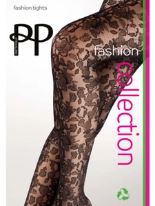 Pretty Polly Floral Lace Patterned Fashion Tights - Picture 1 of 3