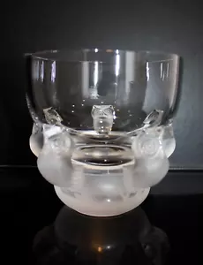 Lalique Vase Bowl Schale Hiboux Eulen Owls Chouettes - Bild 1 von 7