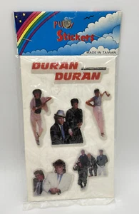 Vintage Duran Duran Puffy Stickers 1980s New Wave Pop Rock New in Package Rio - Picture 1 of 3