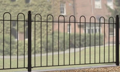 Hoop Fence Panel 1830mm GAP x 950mm H galvanised metal security railing fencing - Image 1 of 2