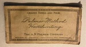 1936 Cursive Handwriting Instruction Booklet 'Palmer Method' Education, Writing - Picture 1 of 2