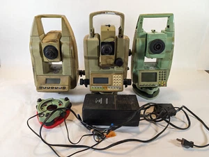 Leica Parts Lot TC703, TC1010, TC500, Chargers, Tribrachs - Picture 1 of 21