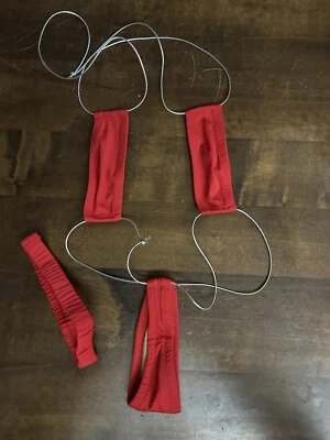 Новый с Ярлыками сексуальный Skimpy ручной работы огонь красный капли верх и низ рогатки монокини - Изображение 1 из 4