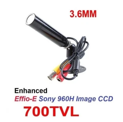 Mini Bullet 700 TVL Sony Effio CCD Color Night NTSC CCTV Security Camera - Image 1 of 4
