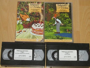 2xVHS - Pettersson & Findus - Eine Geburtstagstorte für die Katze / Die Elchjagd - Bild 1 von 3