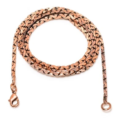 纯铜条链条链吊坠固体氧化链男士与女士 — 第 1/4 张图片