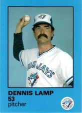 1986 Toronto Blue Jays Fire Safety NNO Dennis Lamp Card