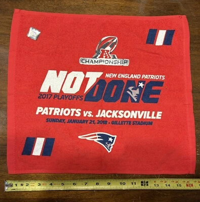 New England Patriots vs Jacksonville Jaguars Rally Toalla Campeonato AFC 2018 Foto 1 de 2
