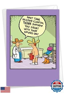 NobleWorks - Funny Get Well Greeting Card with 5 x 7 Inch Envelope (1 Card) S - Picture 1 of 5