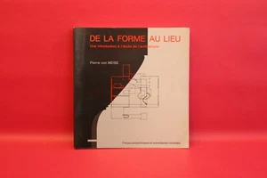 De la forme au lieu. Une introduction à l'étude de l'architecture - P. Von Meiss - Imagen 1 de 2