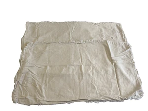 Casaluna King Pillow Shams Beige Cream Linen Blend Set 2 Cottagecore Romantic - Picture 1 of 7