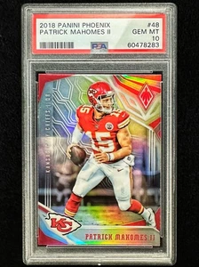 2018 Panini Phoenix #48 Patrick Mahomes Chiefs 2nd year silver refractor PSA 10 - Picture 1 of 2