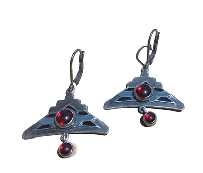 Crystal/Strass-Ohrhänger Paar " ART DEKO ` " - Bild 1 von 4