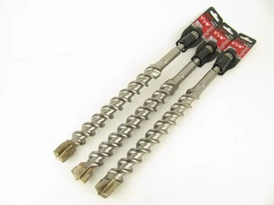 Menge 3 Milwaukee Werkzeug Hammer Bohrer Bits Spline 1-1/4X16 in 4 Schneider 48-20-4395 - Bild 1 von 5