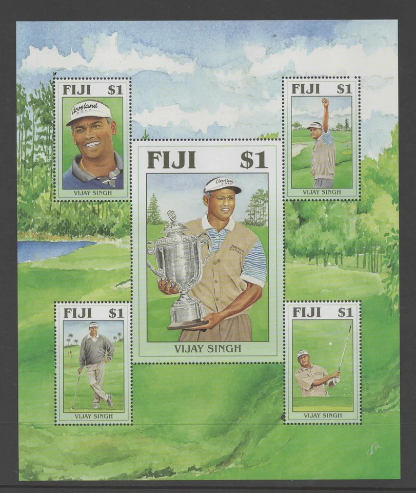 FIJI SGMS1320 2006 VIJAY SINGH GOLF VICTORIES MNH - Image 1 of 1